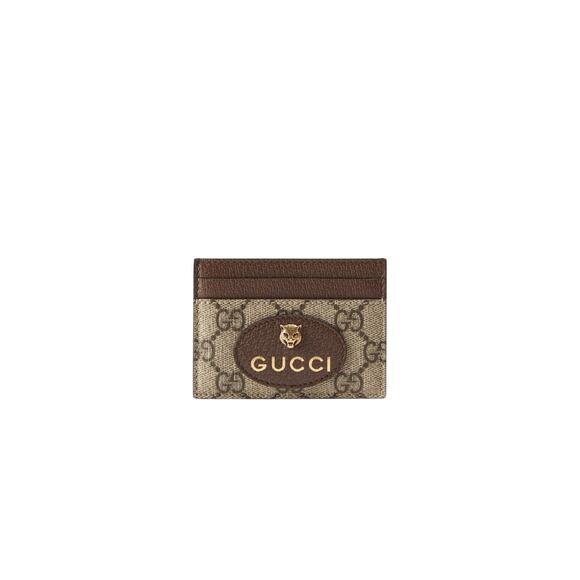 GUCCI - "NEO VINTAGE GG SUPREME" CARD HOLDER NWB - Picture 1 of 3